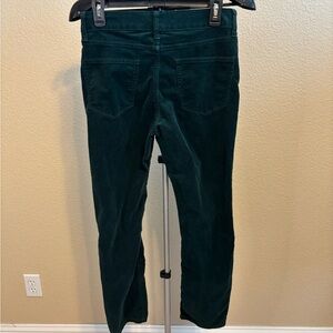 St. John’s Bay Green Corduroy Straight Leg Pants Women’s Size 4